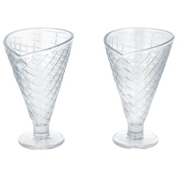 SILVERCREST® Glas-Eisbecher-Set / Glas-Eisschalen-Set - B-Ware