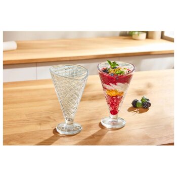 SILVERCREST® Glas-Eisbecher-Set / Glas-Eisschalen-Set - B-Ware