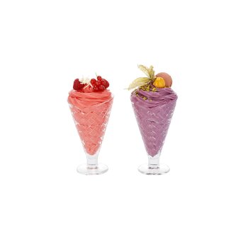 SILVERCREST® Glas-Eisbecher-Set / Glas-Eisschalen-Set - B-Ware
