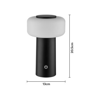 LIVARNO® LED-Akku-Tischleuchte, schwarz - B-Ware neuwertig