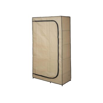 LIVARNO® Textilkleiderschrank, anthrazit, beige - B-Ware
