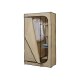 LIVARNO® Textilkleiderschrank, anthrazit, beige - B-Ware