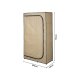 LIVARNO® Textilkleiderschrank, anthrazit, beige - B-Ware