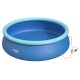 CRIVIT Quick-up-Pool, inkl. Filterpumpe, Ø 300 x 76 cm - B-Ware sehr gut