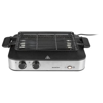 SILVERCREST® KITCHEN TOOLS Multifunktionsgrill SMEG 1600 A1, mit Kebabfunktion - B-Ware