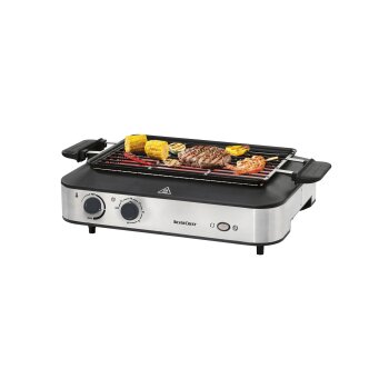SILVERCREST® KITCHEN TOOLS Multifunktionsgrill SMEG 1600 A1, mit Kebabfunktion - B-Ware