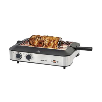 SILVERCREST® KITCHEN TOOLS Multifunktionsgrill SMEG 1600 A1, mit Kebabfunktion - B-Ware