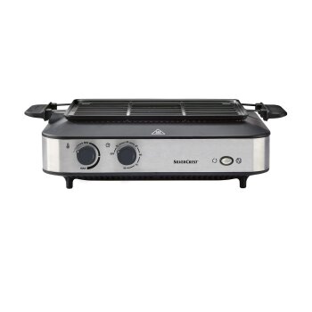 SILVERCREST® KITCHEN TOOLS Multifunktionsgrill SMEG 1600 A1, mit Kebabfunktion - B-Ware