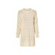 esmara® Damen-Strickkleid, leger geschnitten, L, creme - B-Ware neuwertig