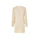 esmara® Damen-Strickkleid, leger geschnitten, L, creme - B-Ware neuwertig