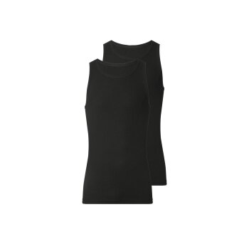 esmara® MEN Herren-Doppelripp-Achselhemden, 2...