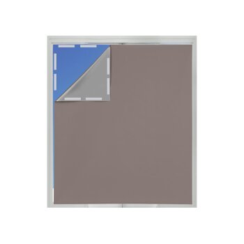 LIVARNO® Fenster-Sonnenschutz mit Klettband (Taupe) - B-Ware neuwertig