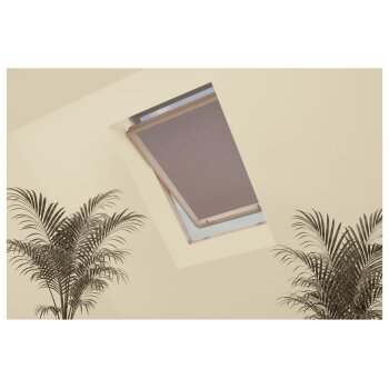 LIVARNO® Fenster-Sonnenschutz mit Klettband (Taupe) - B-Ware neuwertig