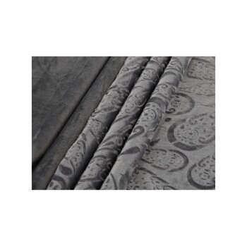 LIVARNO® Wendebettwäsche, aus Plüsch, 140 x 200 cm, grau - B-Ware neuwertig