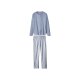 Esmara® Damen Nicki Pyjama, M, blau - B-Ware neuwertig