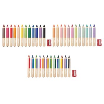 CRELANDO® 3-in-1-Buntstifte, 12 Stück - B-Ware