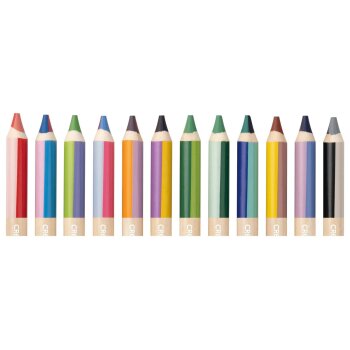 CRELANDO® 3-in-1-Buntstifte, 12 Stück - B-Ware
