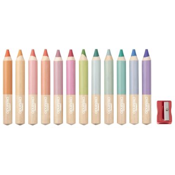 CRELANDO® 3-in-1-Buntstifte, 12 Stück - B-Ware