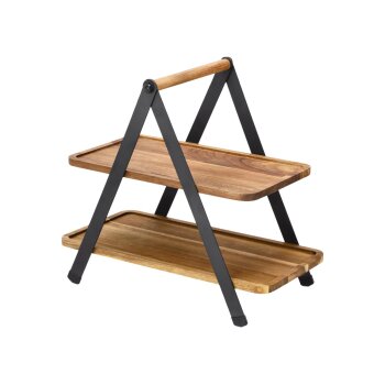 SILVERCREST® Etagere mit Akazienholz - B-Ware
