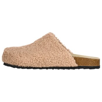 esmara® Damen-Plüsch-Clogs, 37, beige - B-Ware neuwertig