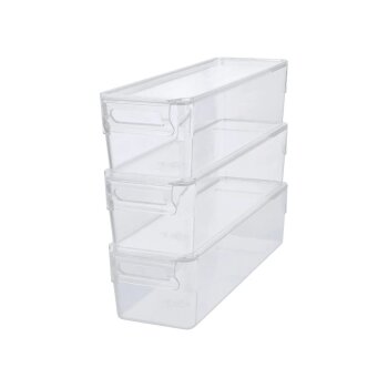 SILVERCREST® Kühlschrank-Organizer mit Deckel, 3er Set, 2 L - B-Ware Transportschaden Kosmetisch