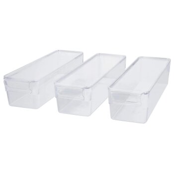 SILVERCREST® Kühlschrank-Organizer mit Deckel, 3er Set, 2 L - B-Ware Transportschaden Kosmetisch