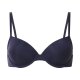 esmara® 2er Set Damen-T-Shirt-BH, 75B, navy/hellgrau - B-Ware neuwertig