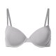 esmara® 2er Set Damen-T-Shirt-BH, 75B, navy/hellgrau - B-Ware neuwertig