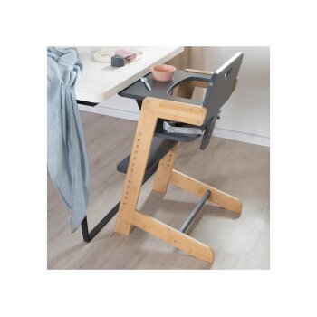 roba Treppenhochstuhl, mitwachsend, anthrazit/bambus - B-Ware sehr gut