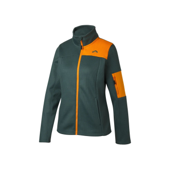 CRIVIT Damen-Strick-Fleecejacke, mit seitlichen Eingrifftaschen, M, dunkelgrün - B-Ware sehr gut