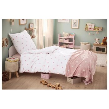 LIVARNO® Kinder-Bettwäsche, 135 x 200 cm, weiß - B-Ware sehr gut
