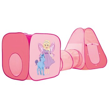 LUPILU® Spielzelte mit Tunnel (Rosa) - B-Ware Transportschaden Kosmetisch