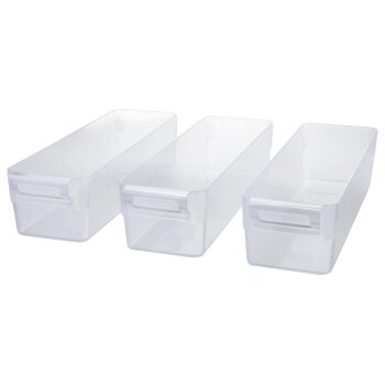SILVERCREST® Kühlschrank Organizer ohne Deckel PP S 3er Set - B-Ware neuwertig
