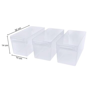 SILVERCREST® Kühlschrank-Organizer ohne Deckel, 3er Set, 5 L - B-Ware Transportschaden Kosmetisch