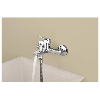 LIVARNO® Einhebel-Armatur, Wannenfüllarmatur, chrom - B-Ware gut