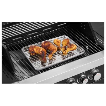 GRILLMEISTER Grillplatten, Edelstahl, Marinierform -...