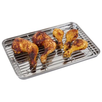 GRILLMEISTER Grillplatten, Edelstahl, Marinierform - B-Ware sehr gut