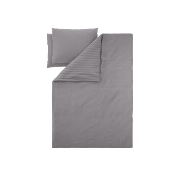 LIVARNO ® Viskose Bettwäsche, 240 x 220 cm, 70 x 90 cm, grau - B-Ware sehr gut