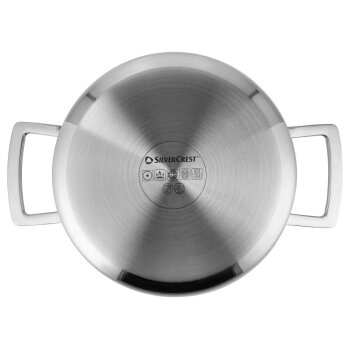 SILVERCREST® Premium-Edelstahltopf mit Wabenstruktur, Ø 20 cm - B-Ware neuwertig