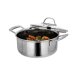 SILVERCREST® Premium-Edelstahltopf mit Wabenstruktur, Ø 20 cm - B-Ware neuwertig
