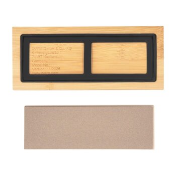 SILVERCREST® 2-in-1-Schleifstein, mit Bambusbasis - B-Ware Transportschaden Kosmetisch