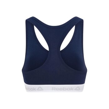 Reebok 2er Set Damen-Sport-BHs, S, marineblau/weiß - B-Ware sehr gut