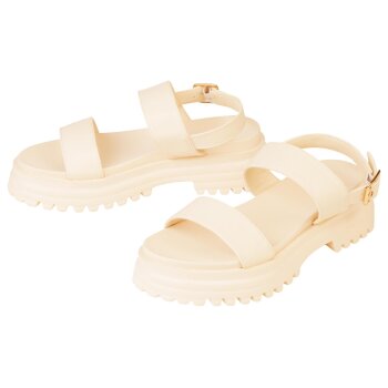 esmara® Damen Sandalen, 39, beige - B-Ware sehr gut