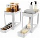 Ribelli 2er Set Küchenorganizer, mit Ausziehbarer Schublade, 40 x 22 x 33.8 cm, weiß - B-Ware gut