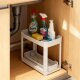 Ribelli 2er Set Küchenorganizer, mit Ausziehbarer Schublade, 40 x 22 x 33.8 cm, weiß - B-Ware gut
