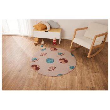 LIVARNO home Kinder-Teppich, geeignet für Fußbodenheizung, beige - B-Ware neuwertig