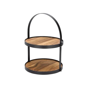SILVERCREST® Etagere mit Akazienholz (Etagere Rund) - B-Ware neuwertig