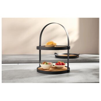 SILVERCREST® Etagere mit Akazienholz (Etagere Rund) - B-Ware neuwertig