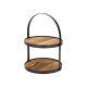 SILVERCREST® Etagere mit Akazienholz (Etagere Rund) - B-Ware neuwertig