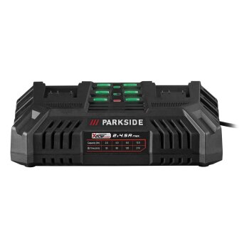PARKSIDE® 20 V / 2 x 4,5 A Akku-Doppelladegerät PDSLG 20 B1, ohne Akku - B-Ware neuwertig